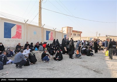 زائران اربعین حسینی در مرز شلمچه