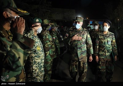 حضور امیر سرتیپ کیومرث حیدری فرمانده نیروی زمینی ارتش در مراسم افتتاح نمایشگاه دائمی دفاع مقدس