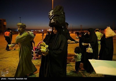 عودة زوار الأربعین الحسینی عبر شلمجة