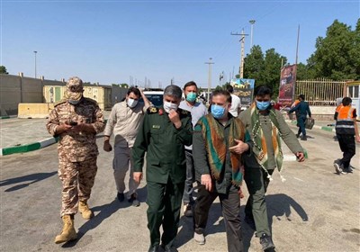 سردار نیل فروشان از پایانه مرزی مهران بازدید کرد