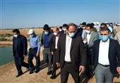 وزیر نیرو از 2 مرکز انتقال آب استان خوزستان بازدید کرد