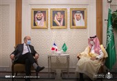 دیدار وزیر خارجه فرانسه با وزیر خارجه عربستان در ریاض
