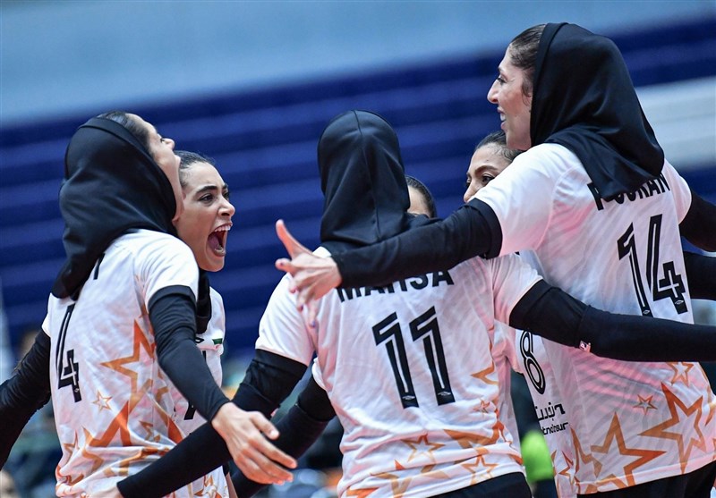 Iran’s Women Volleyball Team Defeats OK Tent