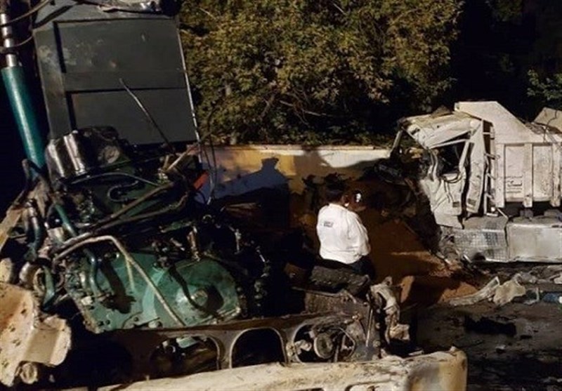 3 کشته بر اثر تصادف شدید کامیون‌ها در خیابان ولنجک + فیلم و تصاویر