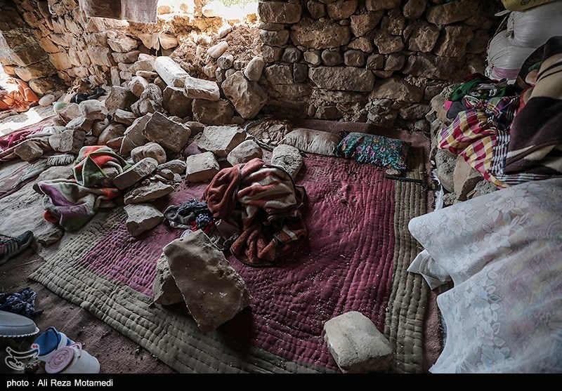 خسارات زلزله در منطقه بازفت شهرستان کوهرنگ