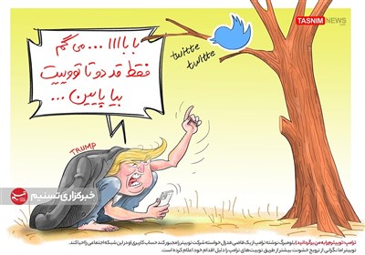 کاریکاتور/ ترامپ: توییترم را به من برگردانید!