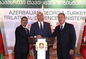 تاکید وزرای دفاع جمهوری آذربایجان، ترکیه و گرجستان بر تعمیق روابط