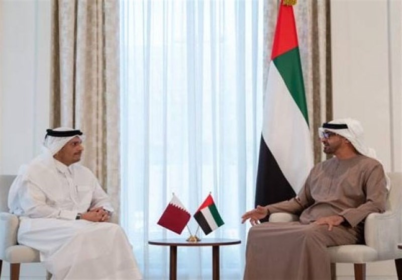 دیدار وزیر خارجه قطر با «بن‌زاید»در ابوظبی بعد از 4 سال اختلاف