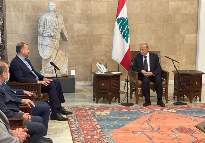 دیدار امیرعبداللهیان با رئیس جمهور لبنان