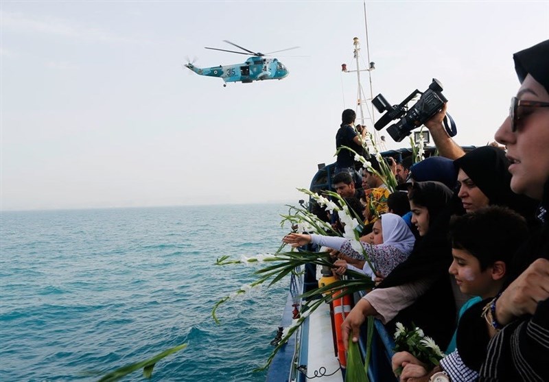 گلباران محل شهادت مسافران هواپیمای ایرباس در خلیج فارس + فیلم