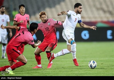 دیدار فوتبال ایران و کره جنوبی