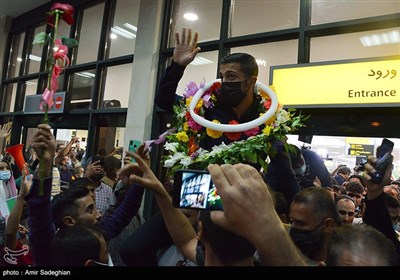 مراسم استقبال از قهرمانان مسابقات جام جهانی کشتی فرنگی شیراز