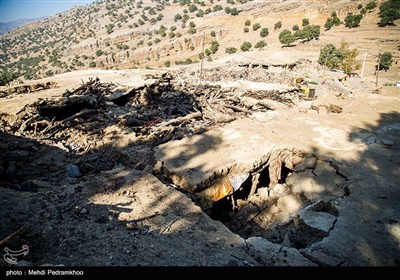 تخریب کامل روستای سر شط از توابع چلو در اندیکا