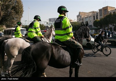 رژه اسب سواران یگان ویژه نیروی انتظامی