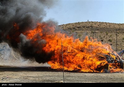 آئین امحای 4777 کیلوگرم انواع موادمخدر و روان‌گردان