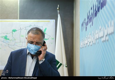 علیرضا زاکانی شهردار تهران در مرکز پاسخگویی 137 شهرداری 