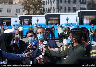 افتتاح فاز دوم پویش جهادی واکسیناسیون شهروندان تهرانی در پایگاه‌های ثابت و سیار شهرداری تهران