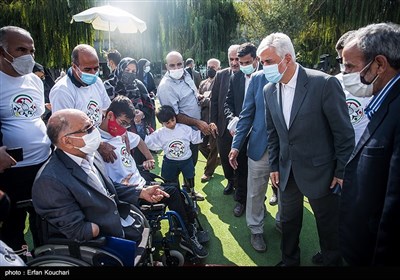 حمید سجادی وزیر ورزش و جوانان در مراسم روز ملی پارالمپیک 