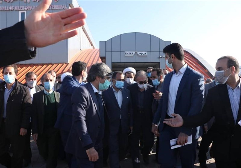 وزیر اقتصاد در اردبیل به مقام شامخ شهدای بیله‌سوار ادای احترام کرد+ تصاویر