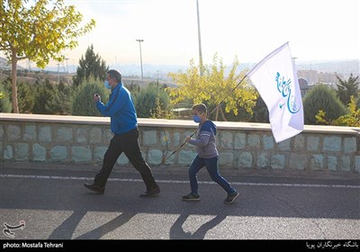  همایش کوهپیمایی 3000نفری بسیجیان تهران بزرگ
