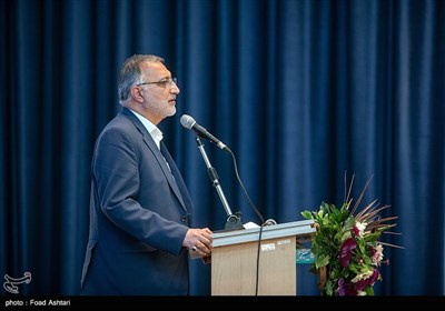 حضور علیرضا زاکانی شهردار تهران در مراسم تجلیل از کشتی‌گیران تیم ملی