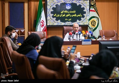 نشست خبری رئیس‌ پلیس راهور تهران