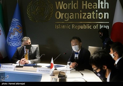 مراسم امضای یادداشت تفاهم میان دولت ژاپن و نمایندگی سازمان جهانی بهداشت(WHO)در جمهوری اسلامی ایران با موضوع چروژه گسترش ظرفیت نظام سلامت در مقابله با بحران کووید-19 از طریق تامین تجهیزات پزشکی