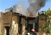ساختمان پرویز مشکاتیان در آتش سوخت