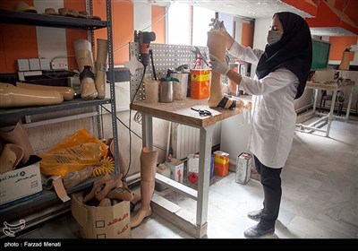 کارگاه ساخت پروتز و ارتوپدی هلال احمر در کرمانشاه