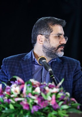  محمدمهدی اسماعیلی، وزیر فرهنگ و ارشاد اسلامی در نشست معرفی کتاب (پنج گانه افول آمریکا)