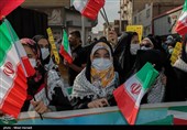 ‌حضور مردم خوزستان در راهپیمایی ضداستکباری 13 آبان + تصاویر