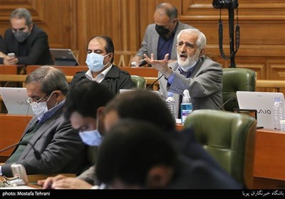 پرویز سروری درجلسه شورای شهر تهران 