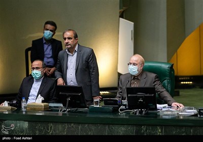 محمدباقر قالیباف در جلسه علنی مجلس شورای اسلامی 