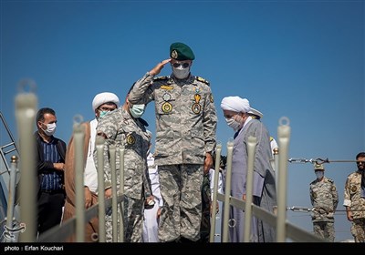 امیر دریادار حیب الله سیاری معاون هماهنگ کننده ارتش در رژه دریایی رزمایش مشترک ذوالفقار ۱۴۰۰ ارتش 