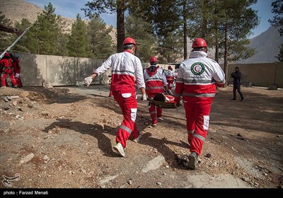 مانور امداد و نجات زلزله در کرمانشاه
