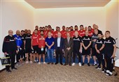 حضور وزیر ورزش لبنان در اردوی شاگردان هاشک، در آستانه دیدار با ایران
