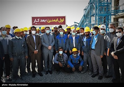 افتتاح کارخانه آهک کاوه قلعه گنج