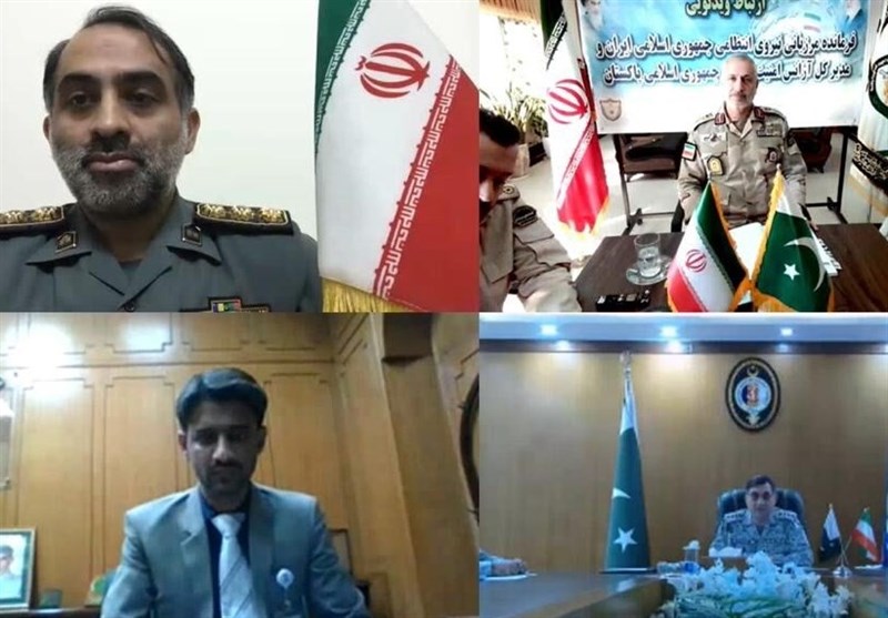 Iranian, Pakistani Commanders Discuss Strengthening Border Security in Online Meeting
