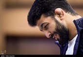 حسن یزدانی کشتی گیر در مراسم انتخابات کمیسیون ورزشکاران کمیته ملی المپیک