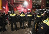 Dutch Police Use Water Cannon on People As Demonstrators Protest Return of Lockdown