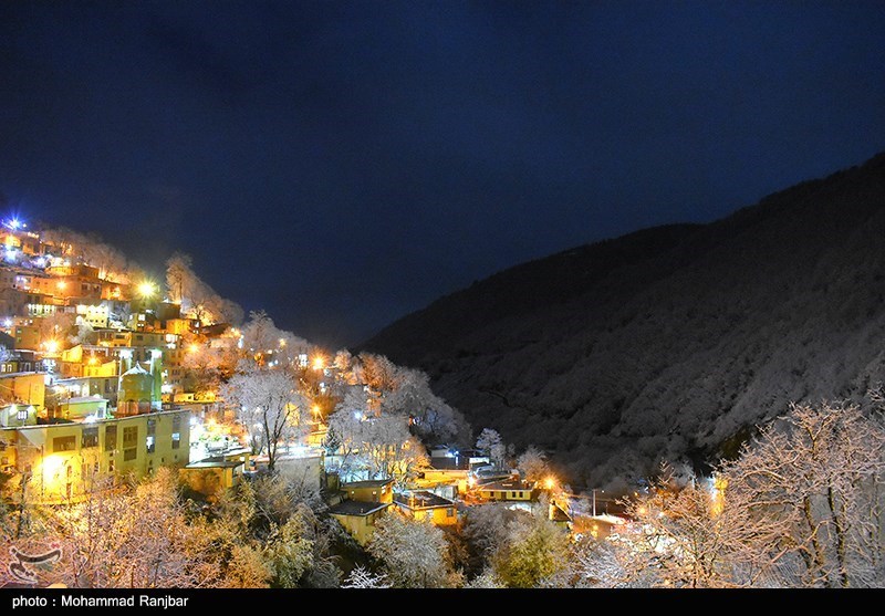 هطول الثلوج في ماسوله شمال إيران