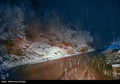 هطول الثلوج في ماسوله شمال إيران