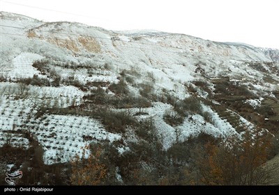 بارش برف در ارتفاعات رودسر گیلان