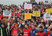 تجمع معترضان به وضع اقتصادی ترکیه در ازمیر