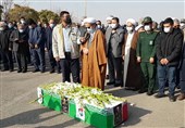 پیکر دهمین شهید مدافع سلامت استان آذربایجان شرقی در مرند تشییع و تدفین شد