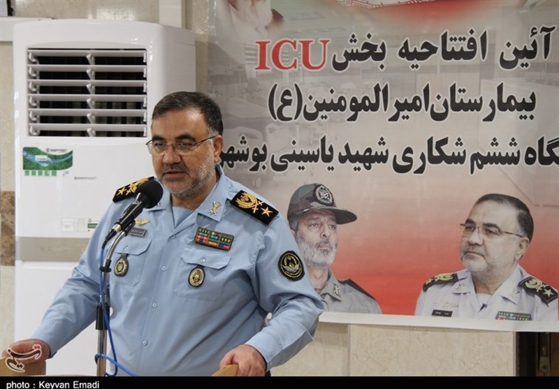 فرمانده نیروی هوایی ارتش در بوشهر: تا پای جان برای آرامش و امنیت مردم ایستاده‌ایم