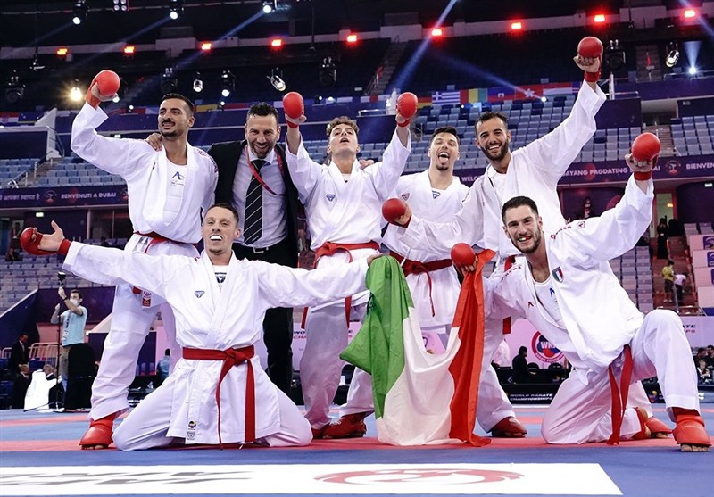 کاراته قهرمانی جهان| در غیاب ایران، ایتالیا قهرمان کومیته تیمی شد/ کاتا به داد سامورایی‌ها رسید