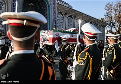 تشییع پیکر سردار محمدکریم بیات فرمانده یگان حفاظت شهرداری تهران