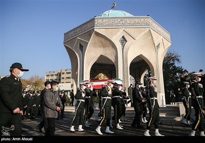 تشییع پیکر سردار محمدکریم بیات فرمانده یگان حفاظت شهرداری تهران