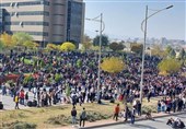 تظاهرات دانشجویی برای دومین روز در شهرهای سلیمانیه و اربیل عراق + فیلم و عکس